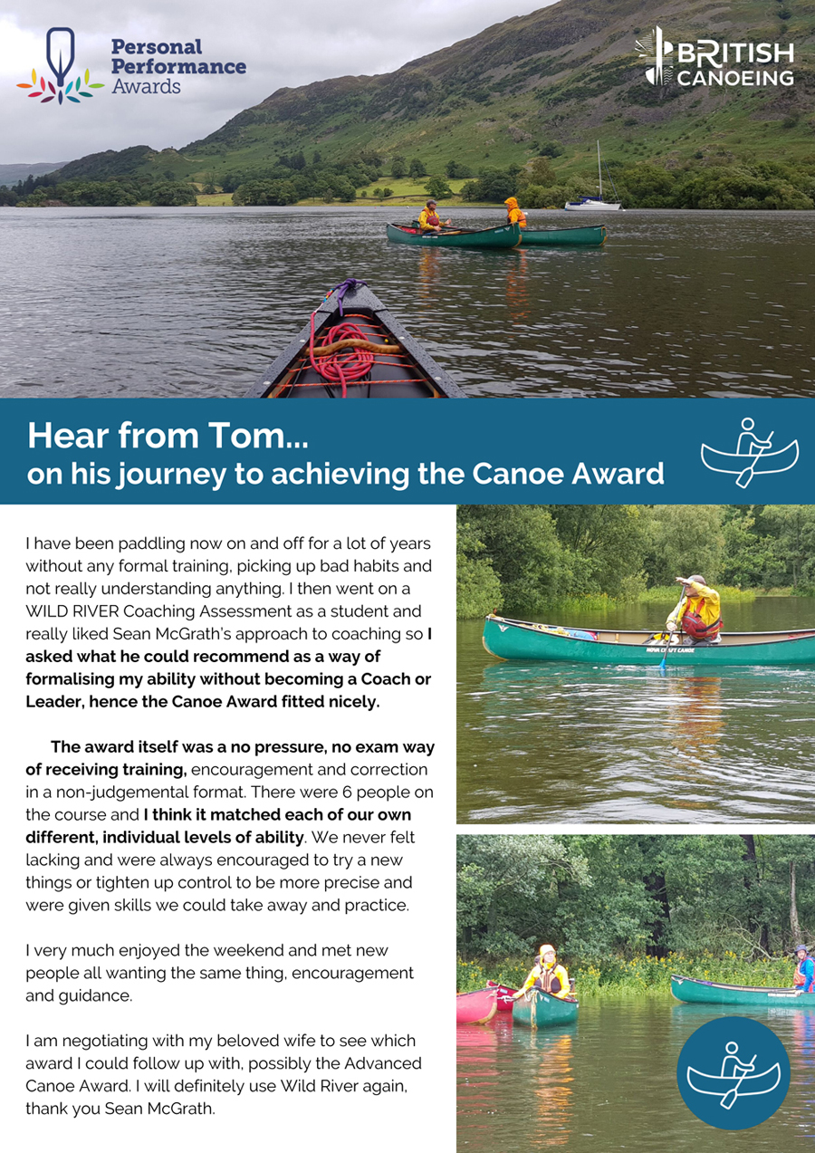 Wild River canoe award